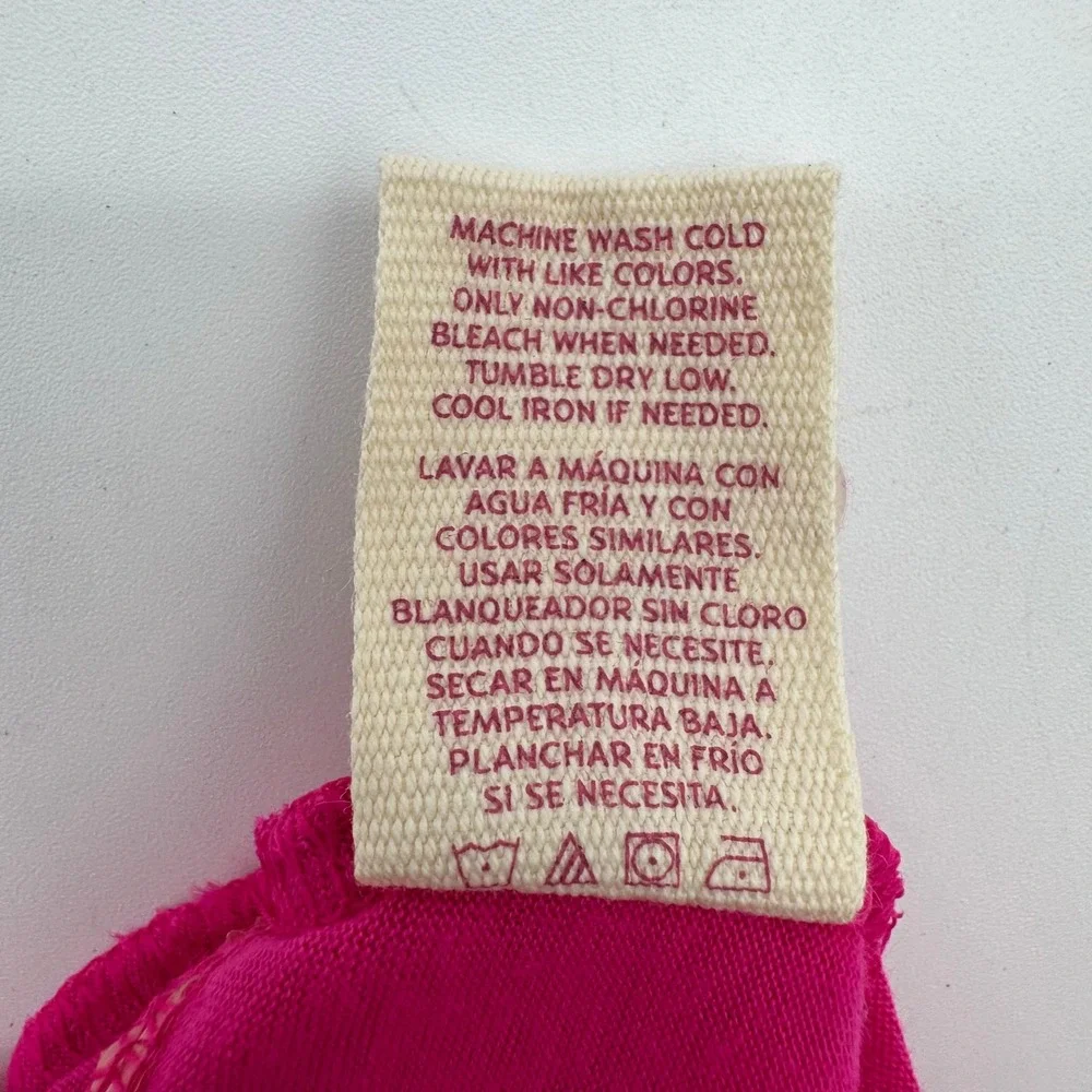 OP Fuchsia Pink Ruffle Bandeau Swim Cover‎ Up Dress Women's Small 3-5 NWT